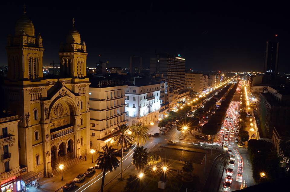 Tunis by night © By Unknown